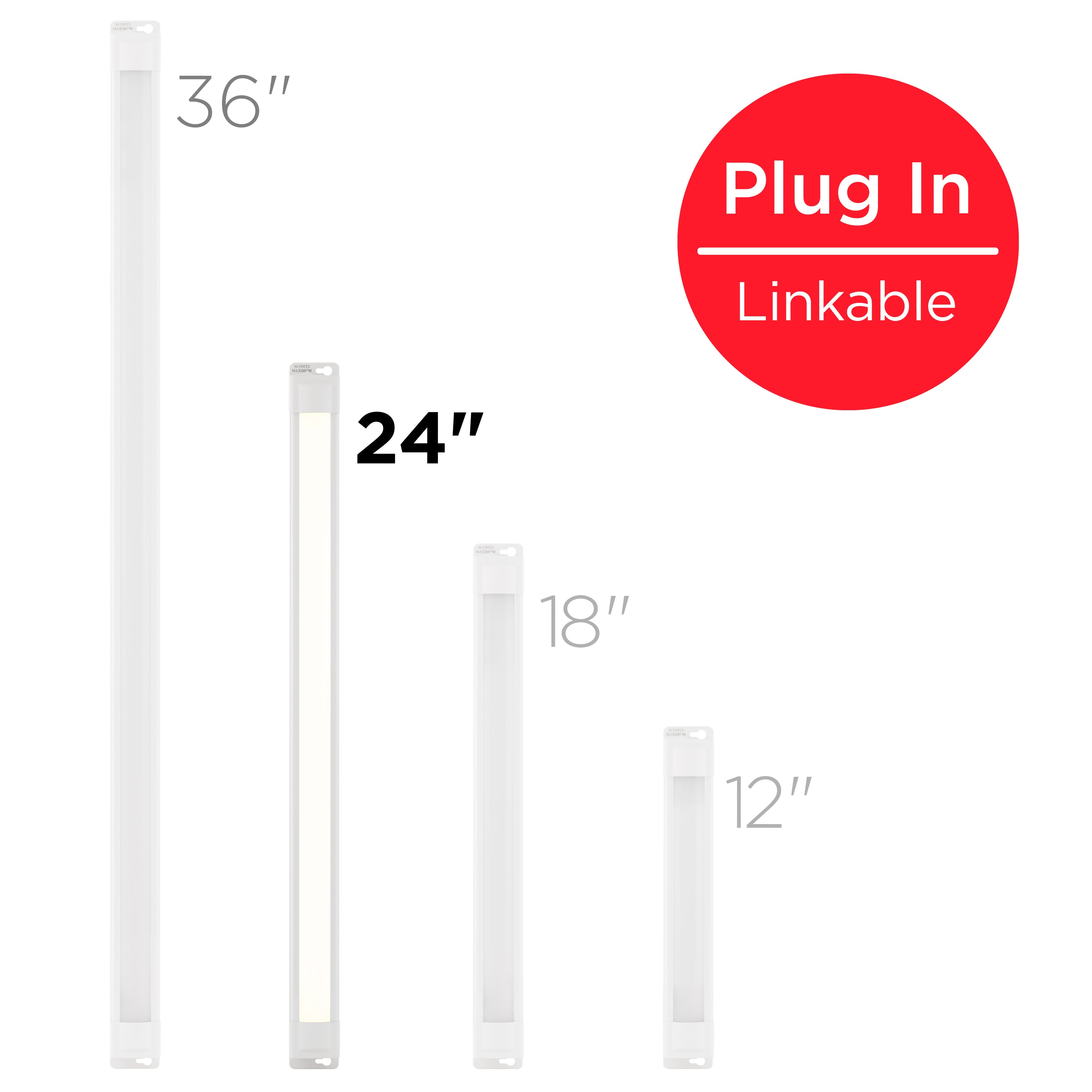 UltraPro 24in. Linkable Plug-In LED Light Fixture, White