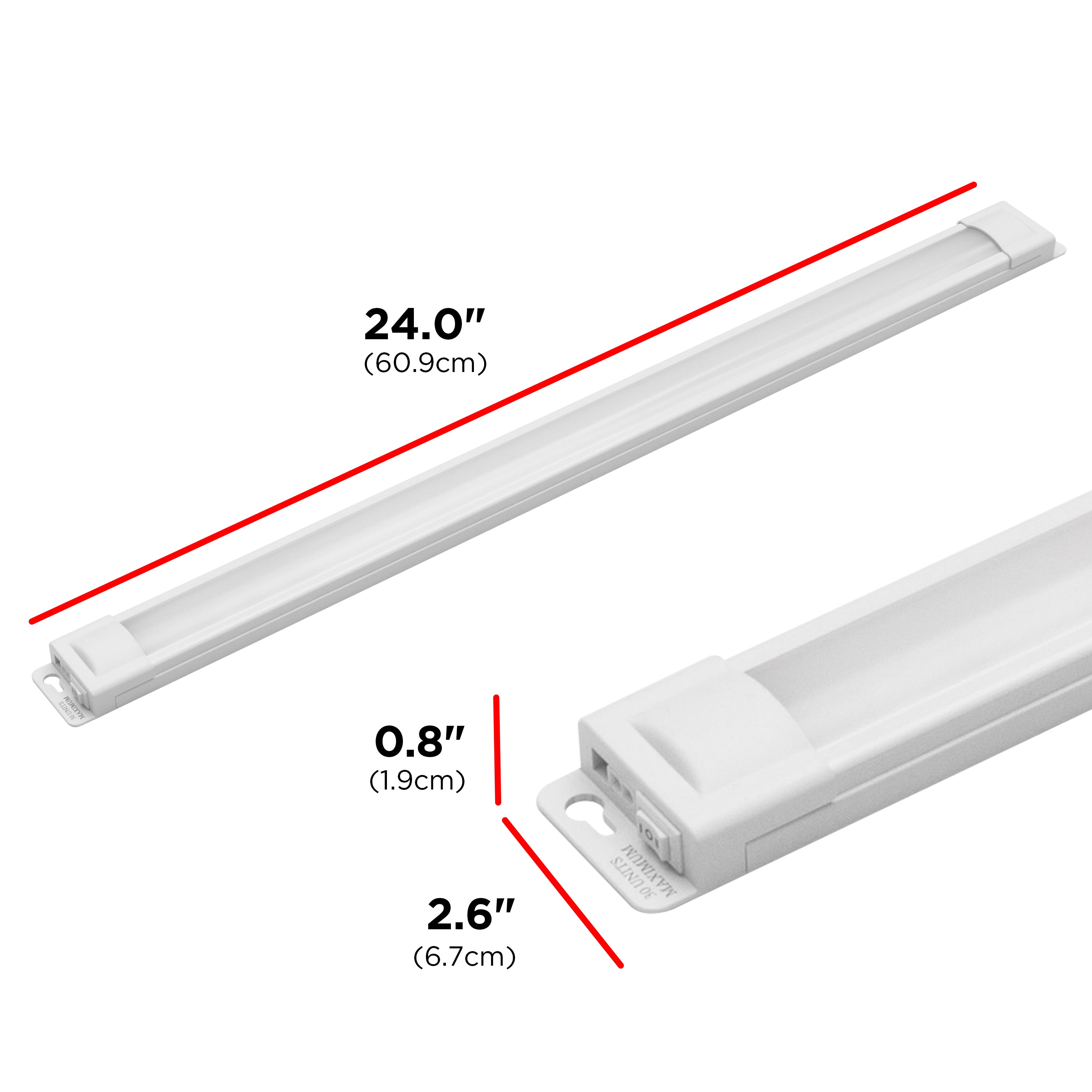 UltraPro 24in. Linkable Plug-In LED Light Fixture, White
