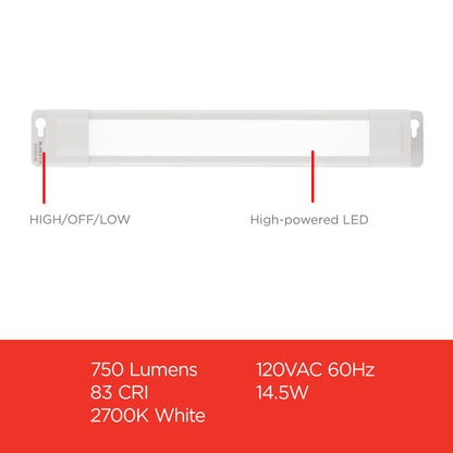 UltraPro 24in. Linkable Plug-In LED Light Fixture, White
