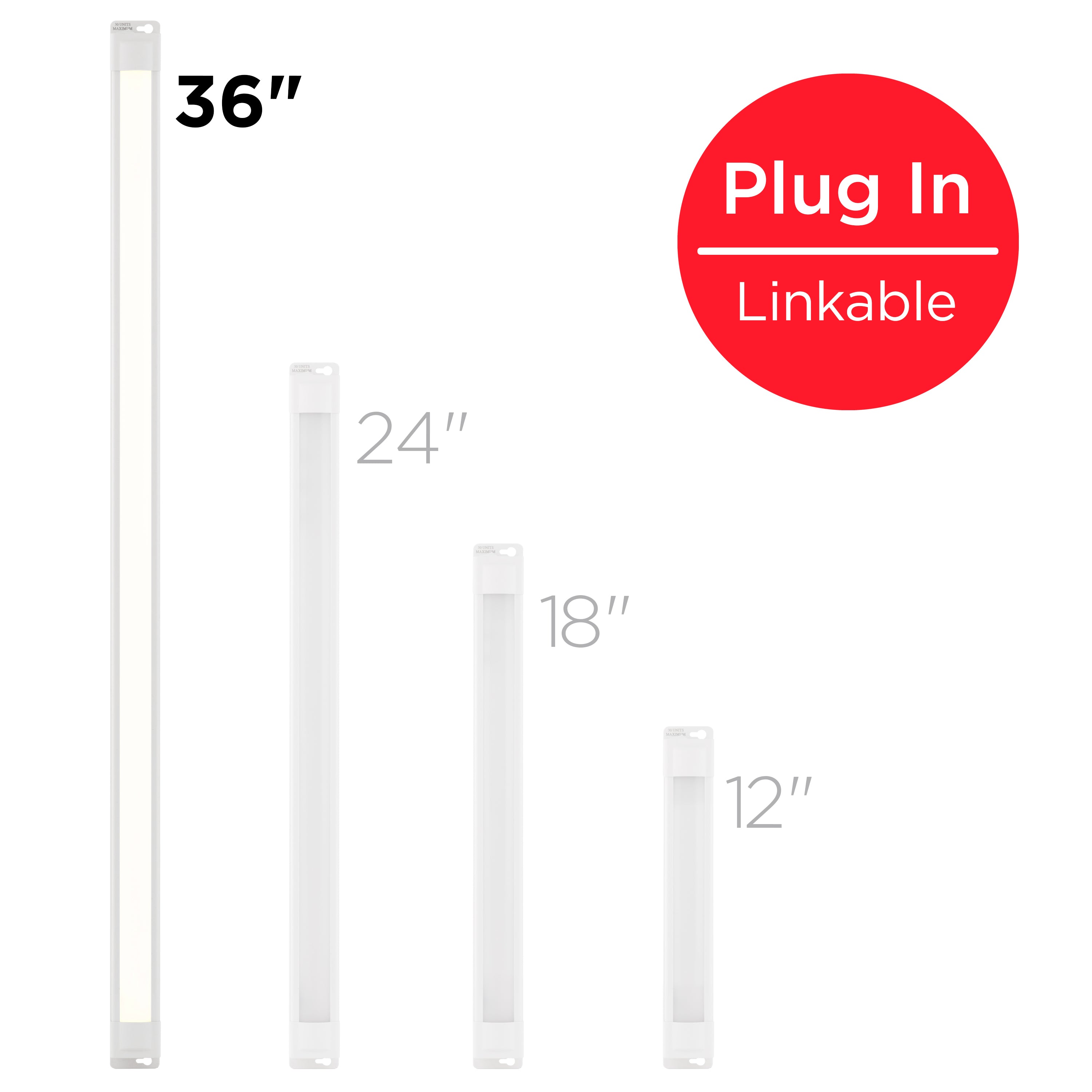 UltraPro 36in. Linkable Plug-In LED Light Fixture, White