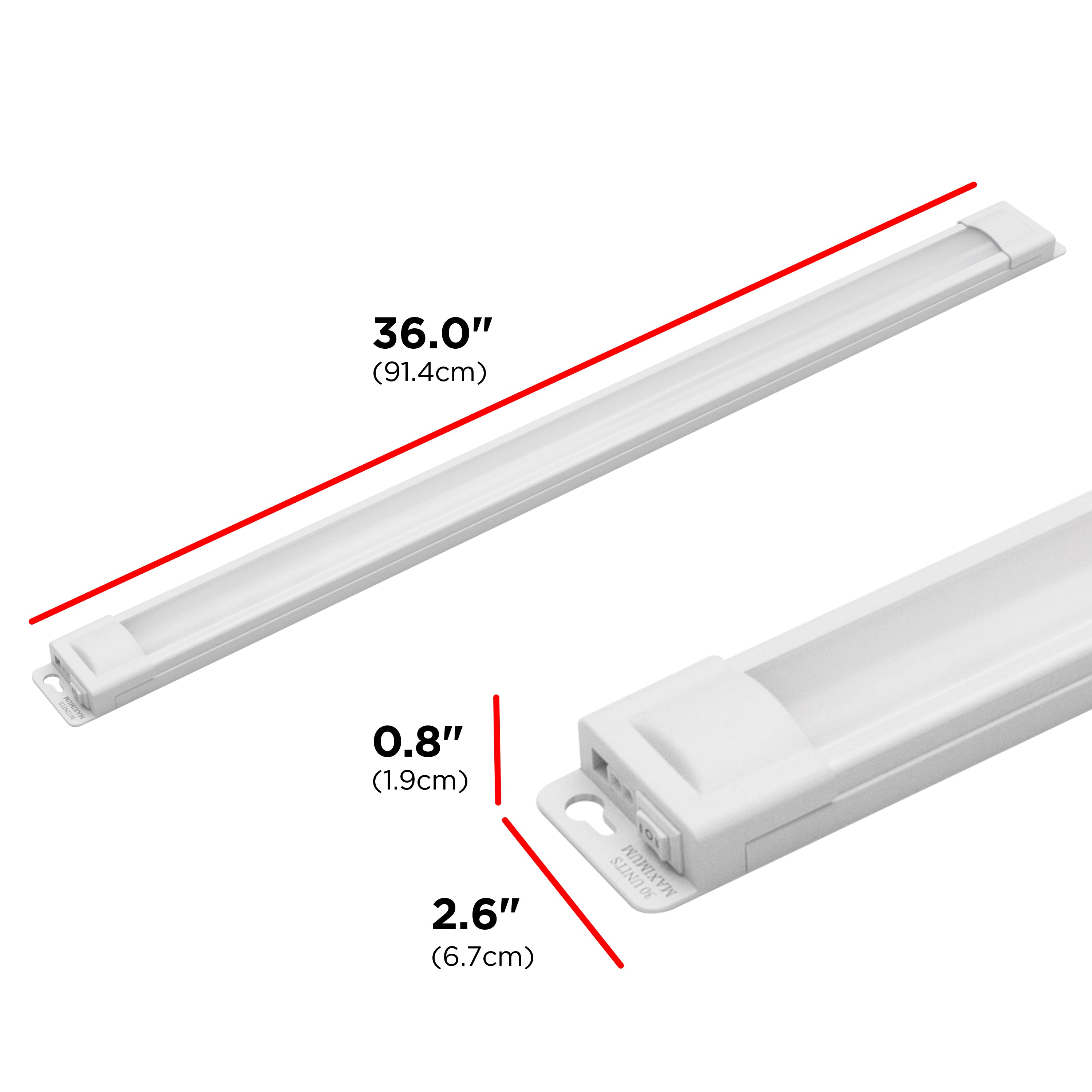 UltraPro 36in. Linkable Plug-In LED Light Fixture, White