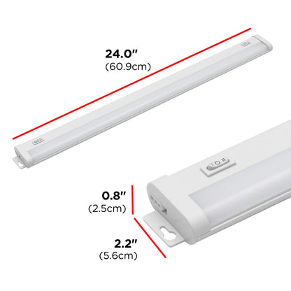 UltraPro 24in. Linkable Plug-In LED Light Fixture with White Select