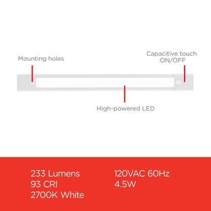 UltraPro 12in. Plug-In LED Light Fixture, White