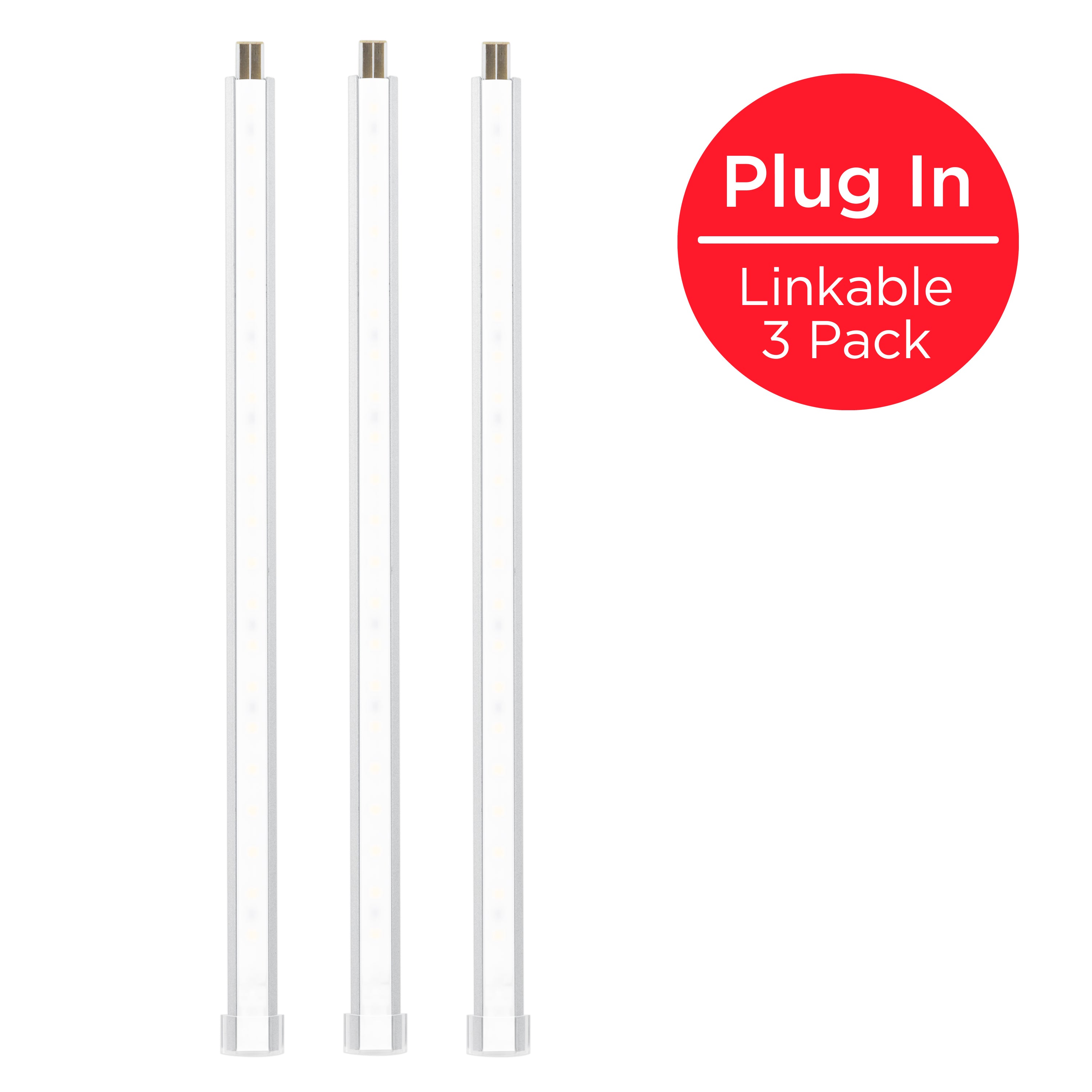 UltraPro 10in. Linkable LED Bright Strips, 3 Pack