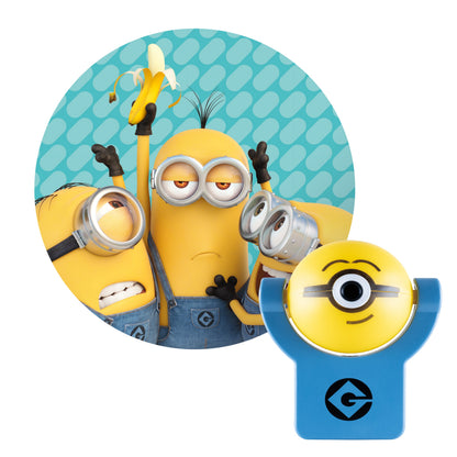 Universal Minions Projectables Light Sensing LED Night Light, Blue