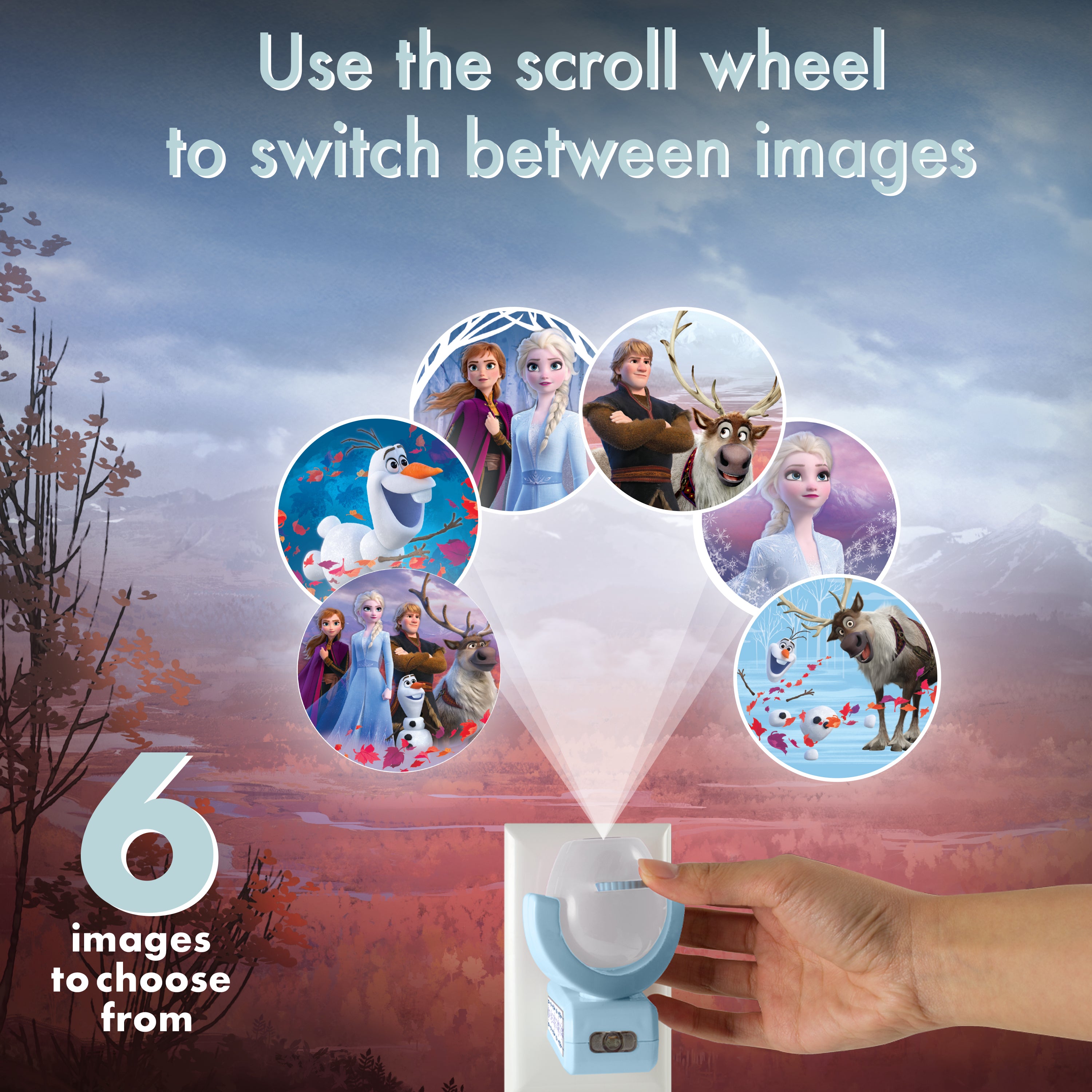 Projectables Disney Frozen 2 LED Projector Night Light