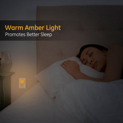 GE Color-Changing Swivel Plug-In LED Night Light, White