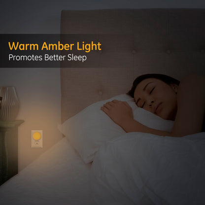 GE Color-Changing Swivel Plug-In LED Night Light, White