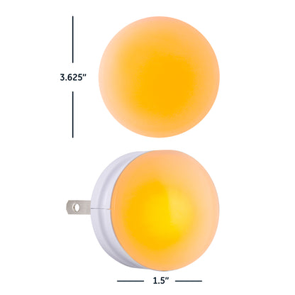 GE Color-Changing Swivel Plug-In LED Night Light, White
