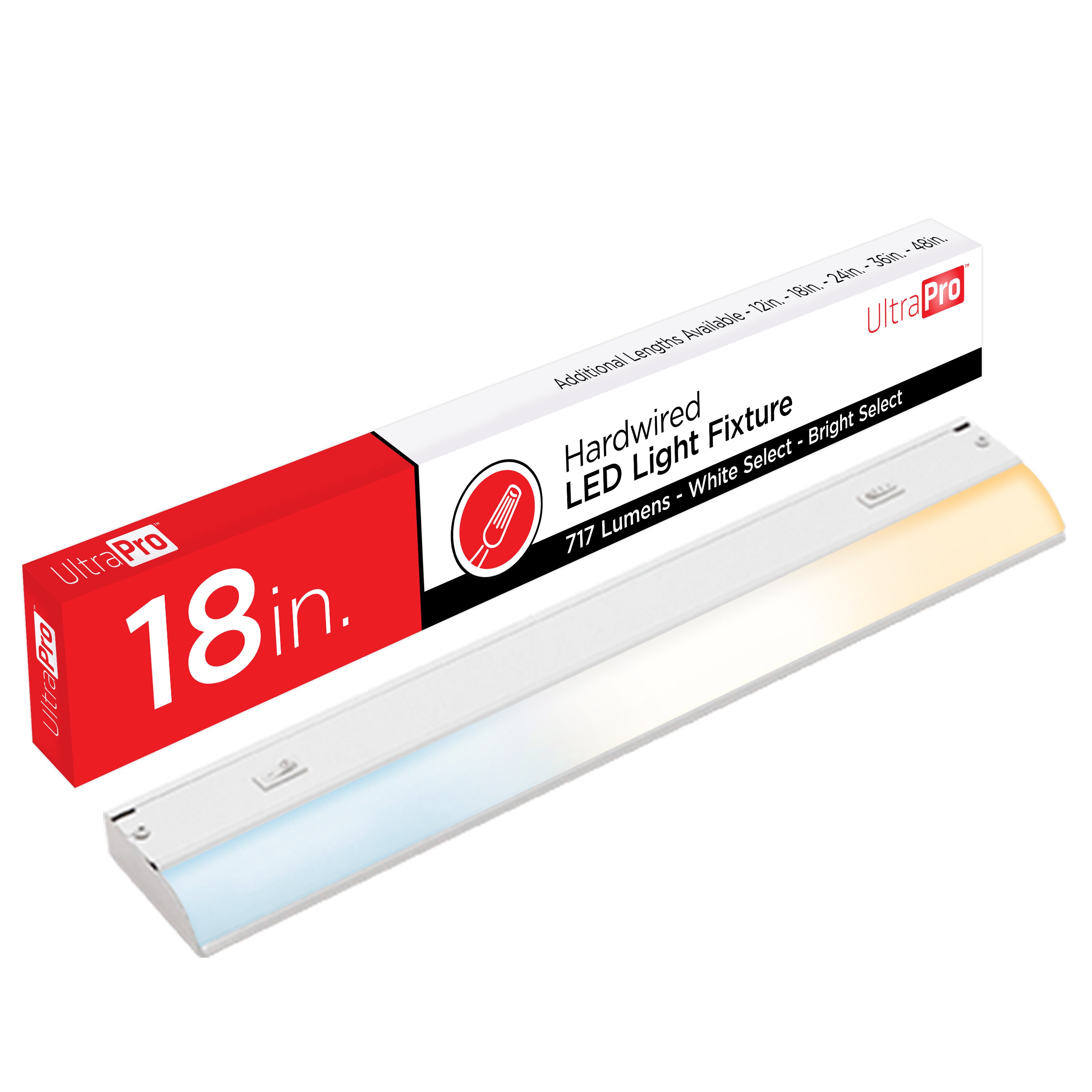 UltraPro 18in. Direct Wire LED Light Fixture, White