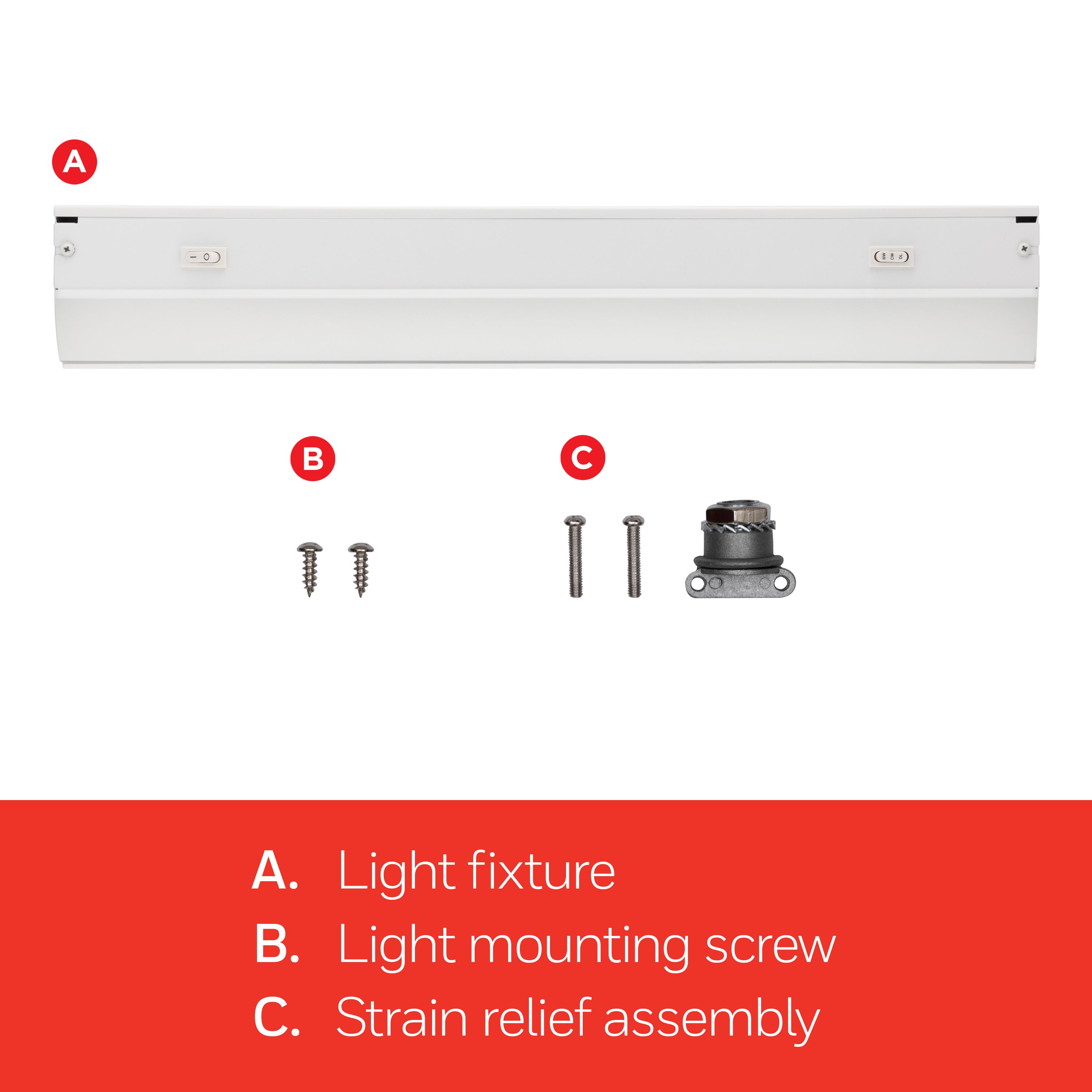 UltraPro 18in. Direct Wire LED Light Fixture, White