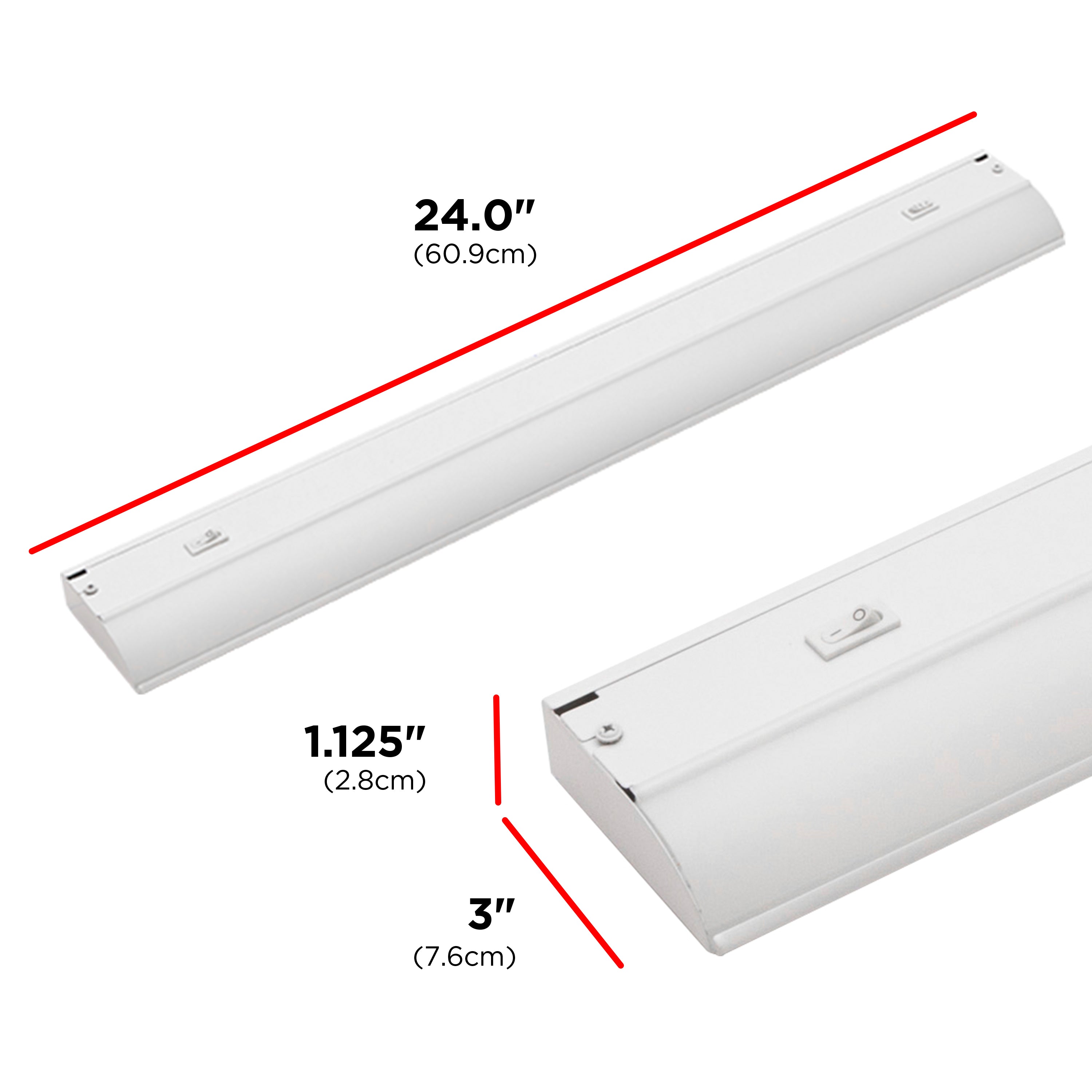 UltraPro 24in. Direct Wire LED Light Fixture with White Select