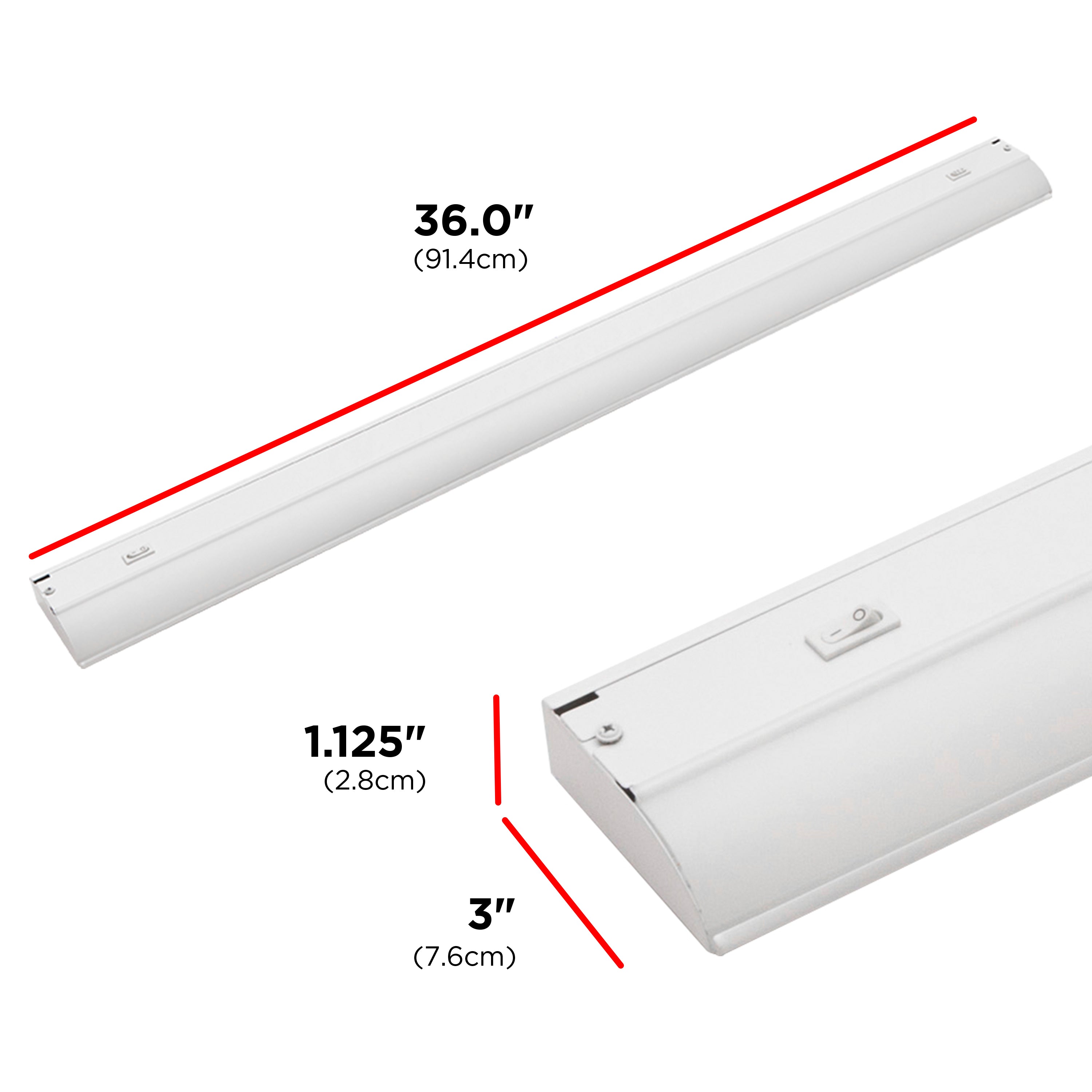 UltraPro 36in. Direct Wire LED Light Fixture with White Select