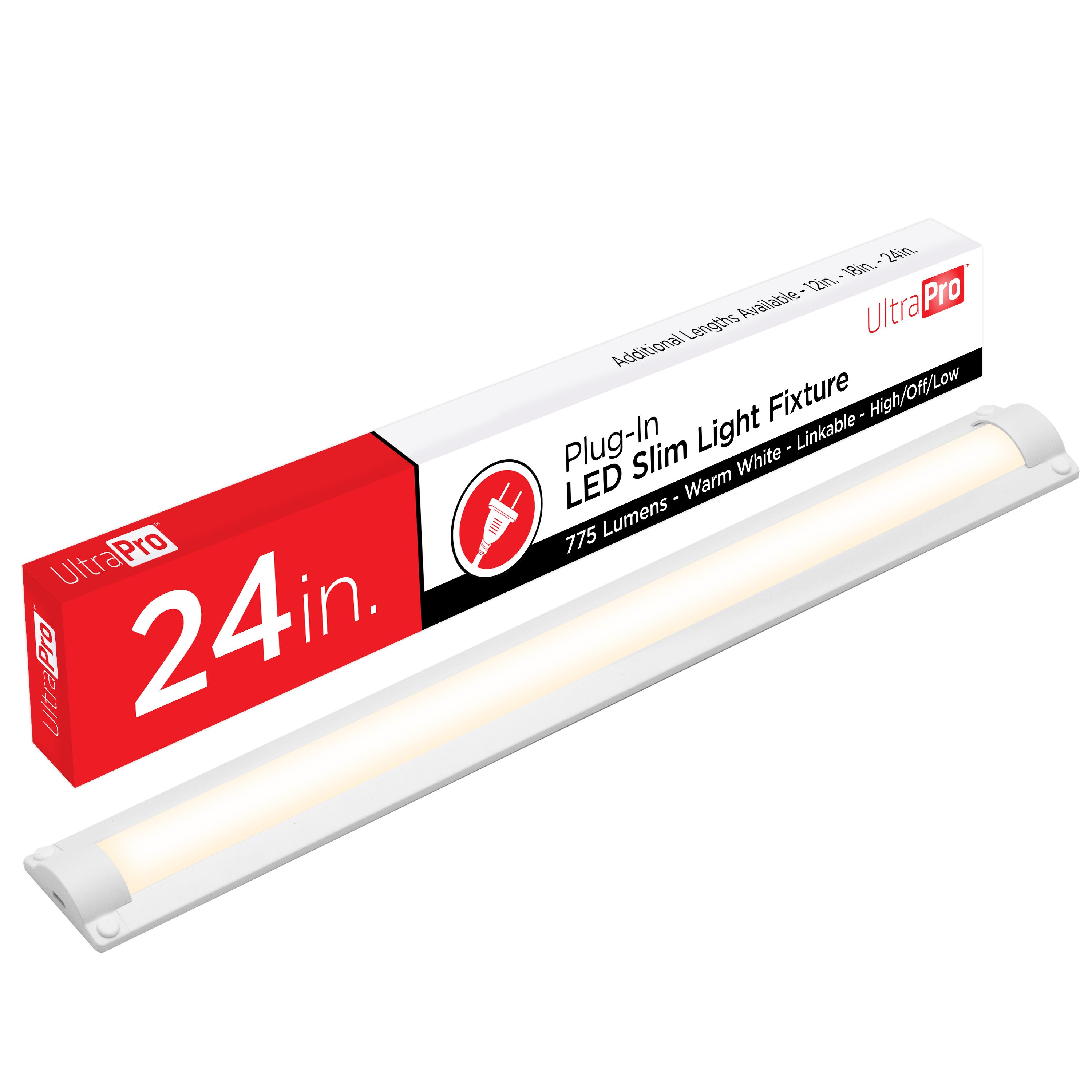 UltraPro Bright-Select Plug-In LED Light Fixture, 24in.
