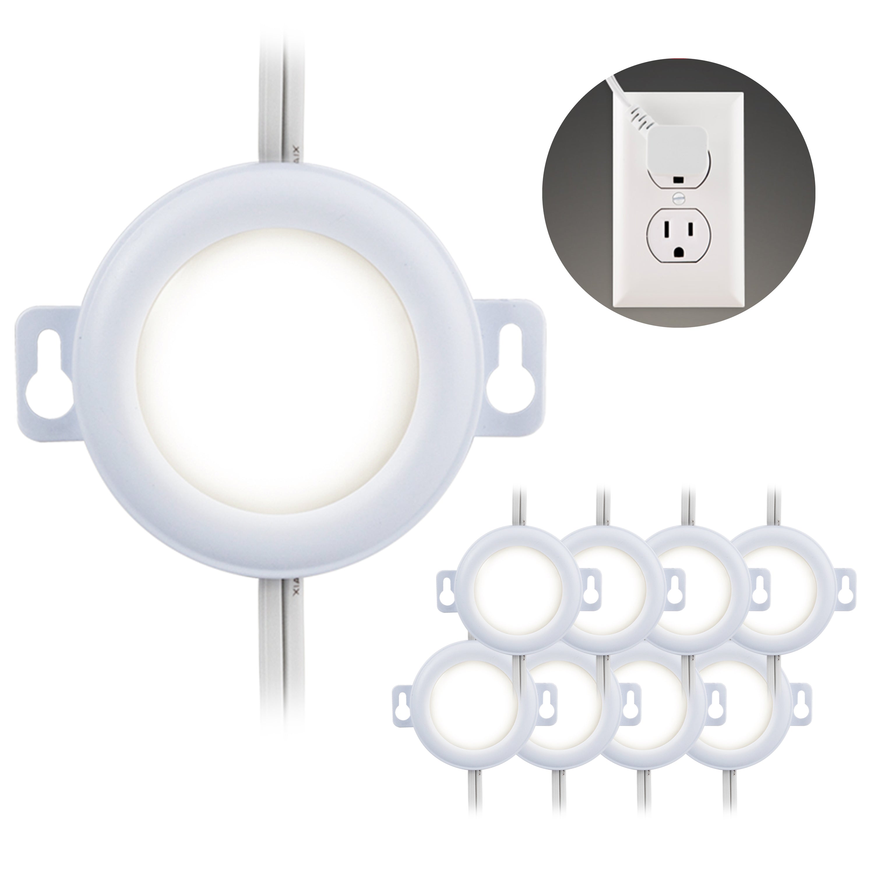 UltraPro Basic LED Puck Lights, 9pk