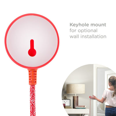 Cordinate Tabletop Switch with 6ft. Braided Cord, Coral