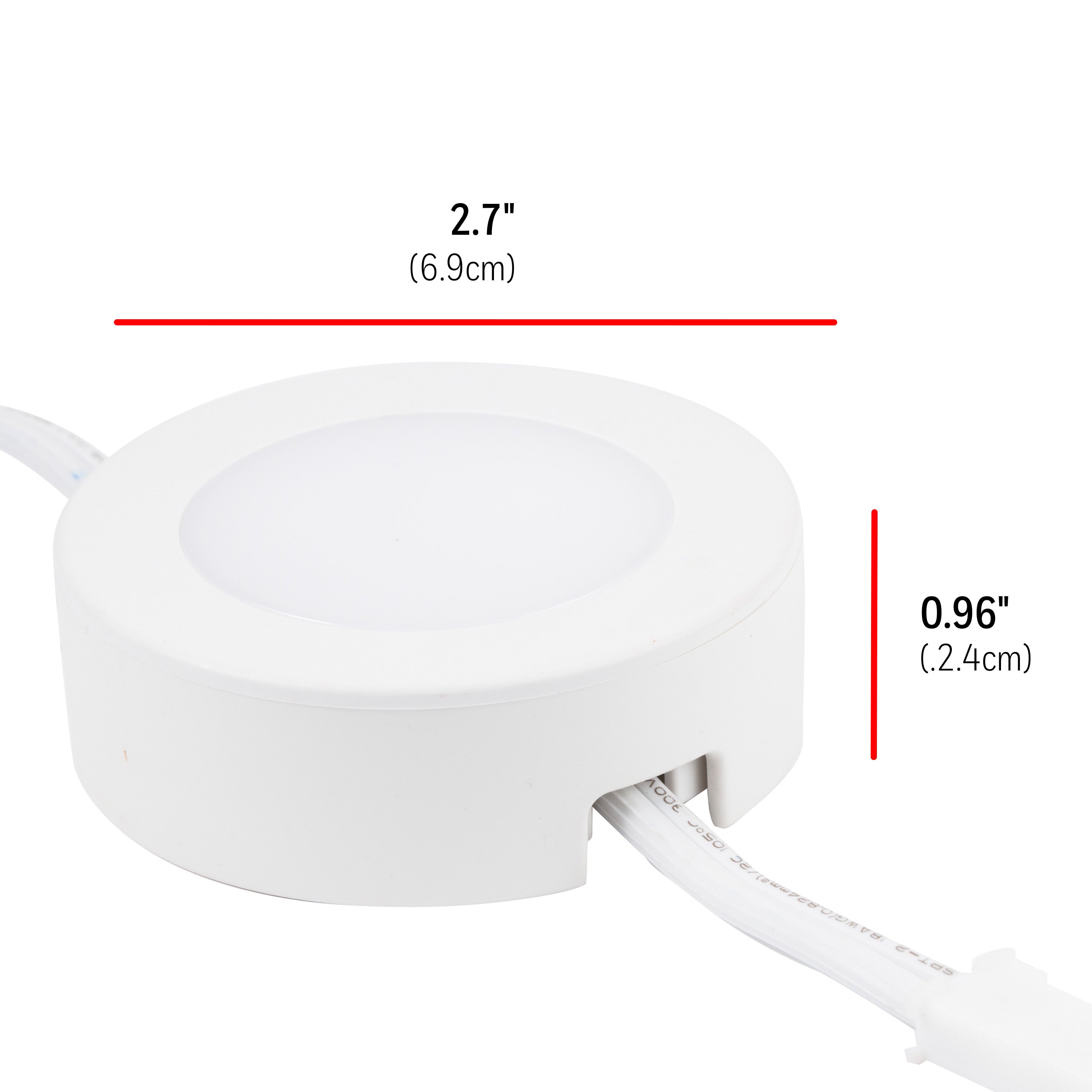 UltraPro Linkable Recessed Puck Lights, 3 pk