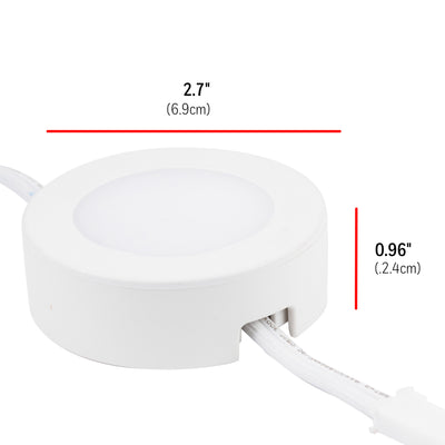 UltraPro Linkable Recessed Puck Lights, 3 pk
