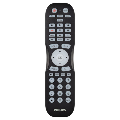 Philips 4-Device Backlit Universal Remote With Find-It Feature, Black