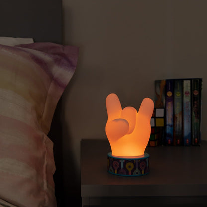 Trolls World Tour Color Changing Squishy Rock Hand LED Night Light with Changeable Bracelets, Blue