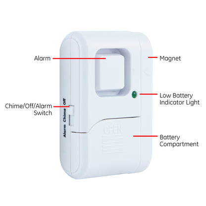 UltraPro Battery-Operated Magnetic Window Alarm 12 pack