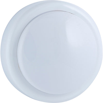 GE Battery Operated Round Tap Light, White
