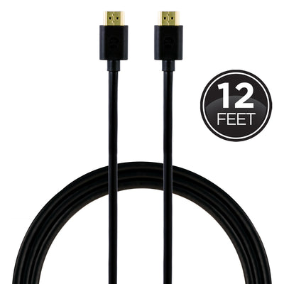 GE 12ft. HDMI Cable with Ethernet, Black