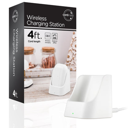 Cordinate Wireless Charging Station for Airpods and Airpods Pro, White