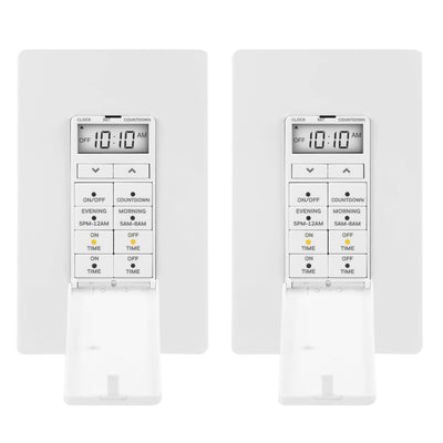 UltraPro In-Wall Digital Timer, 24hr, 2pc Multipack of 40955