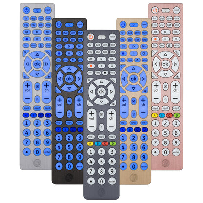 GE 8-Device Backlit Universal Remote, Brushed Graphite