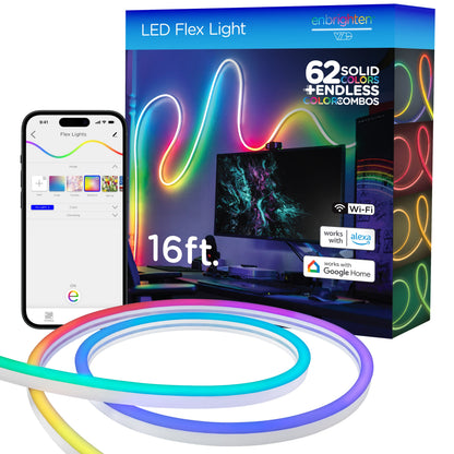 Enbrighten WiFi VIBE Indoor/Outdoor Color-Changing LED Flex Light, 16ft.