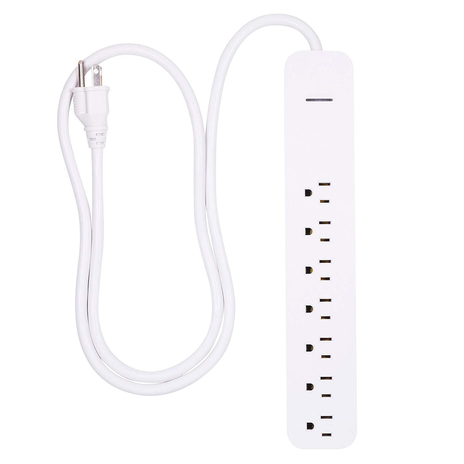 GE Pro 7-Outlet 4ft. Surge Protector, White