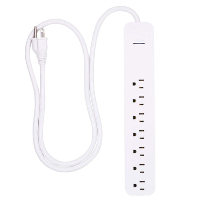 GE Pro 7-Outlet 4ft. Surge Protector, White