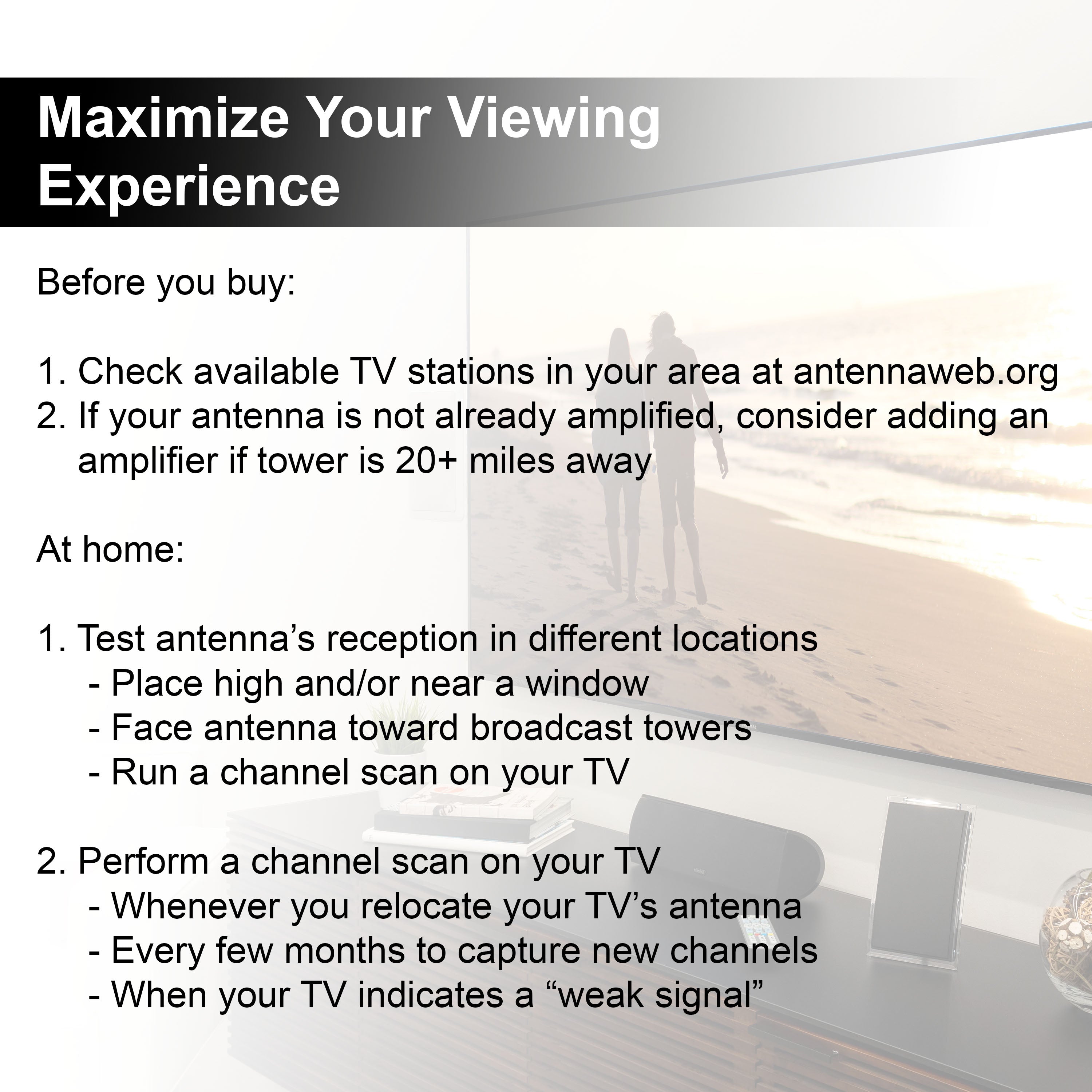 GE Pro Crystal HD Amplified Antenna