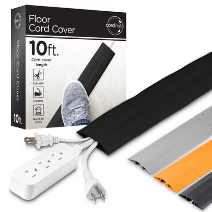 Cordinate Cable Management Floor Cover, 10ft., Black