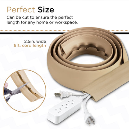 Cordinate Cable Management Floor Cover, 6ft.