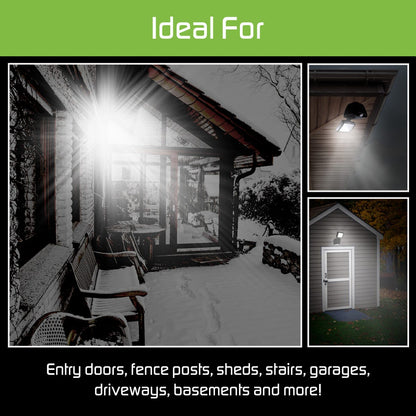 Energizer Outdoor Single-Head Motion-Sensing LED Security Light, Black