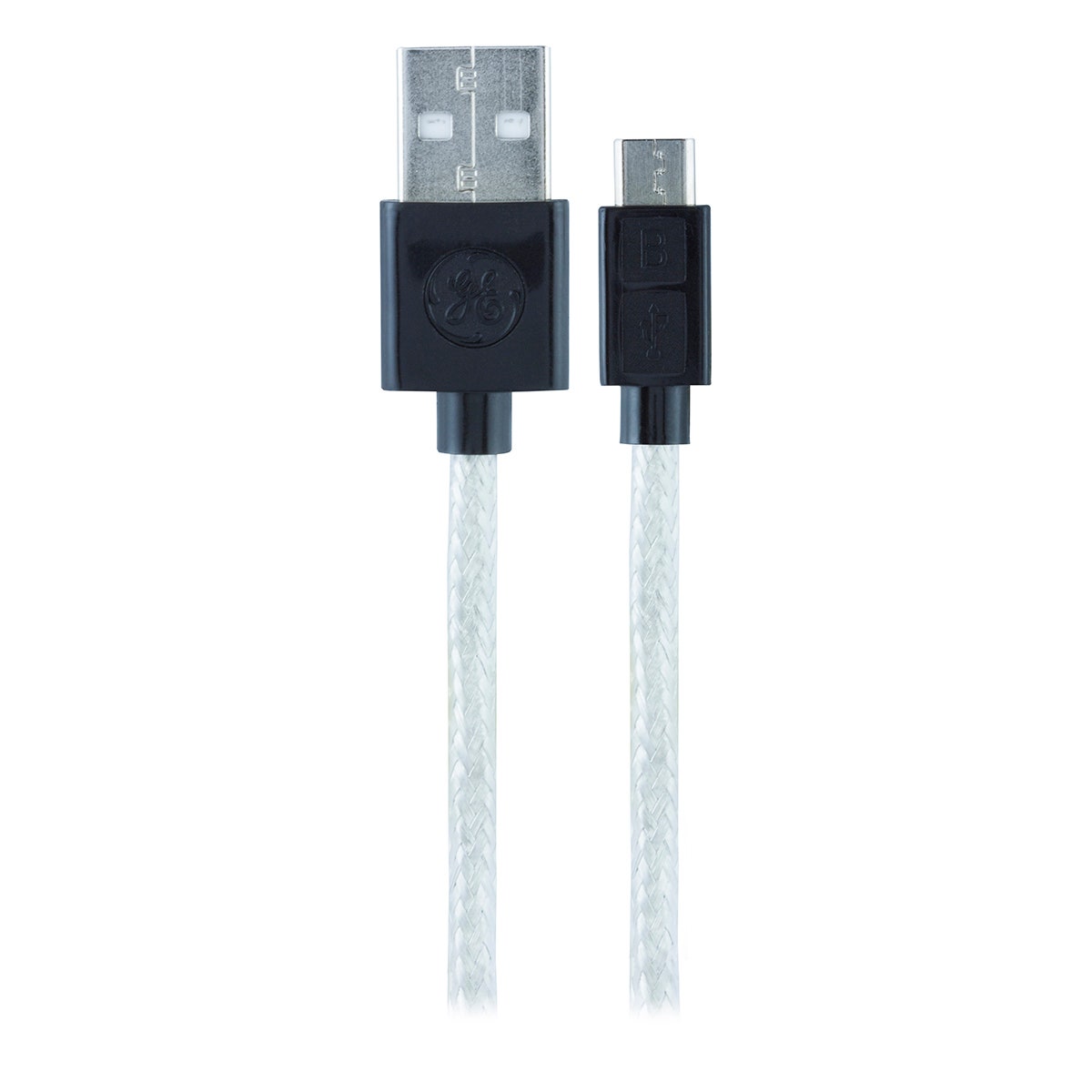 GE 9ft. Micro USB Charging Cable, Silver