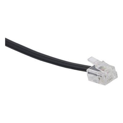 Power Gear 15 ft. Phone Line Cord, Modular Jack Ends, Black