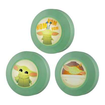 Star Wars The Mandalorian The Child Battery Operated LED Puck Light, 3 Pack, Green