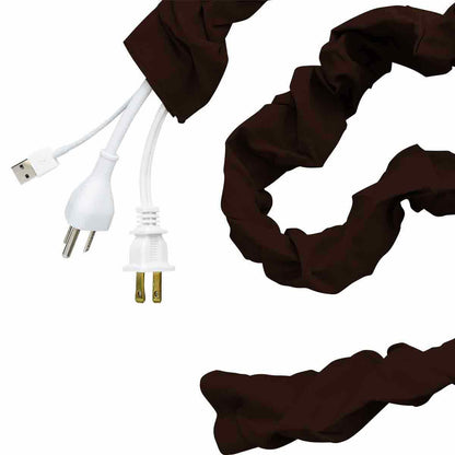 Cordinate 6ft. Fabric Cord Cover, Brown