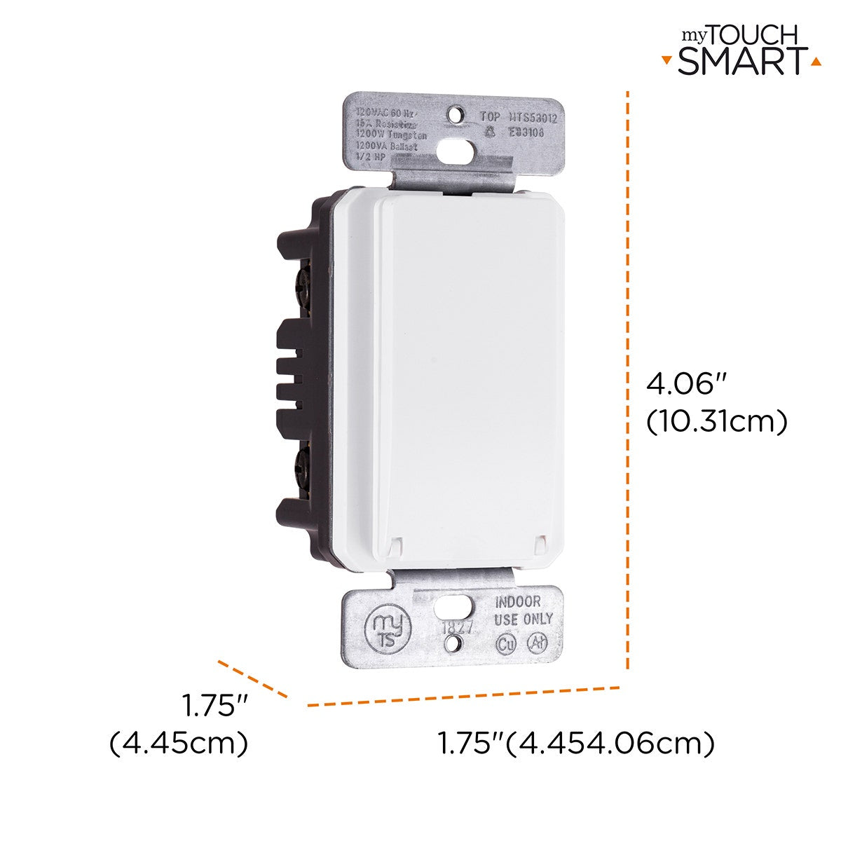 myTouchSmart Indoor In-Wall Digital Simple Set Timer, White