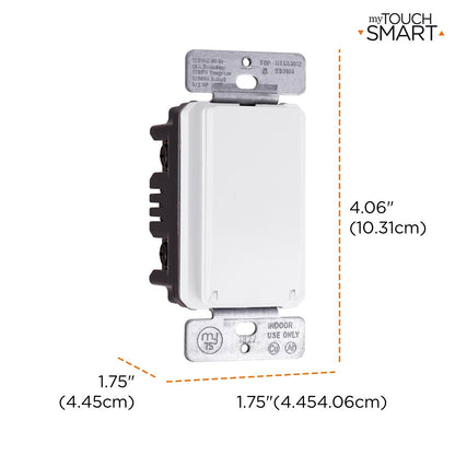myTouchSmart Indoor In-Wall Digital Simple Set Timer, White