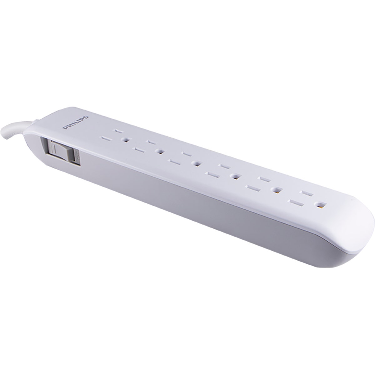 Philips 6-Outlet 4ft. Surge Protector, White