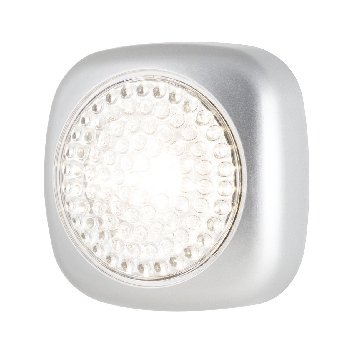 Energizer Battery Operated LED Tap Puck Light, 2 pack, Silver