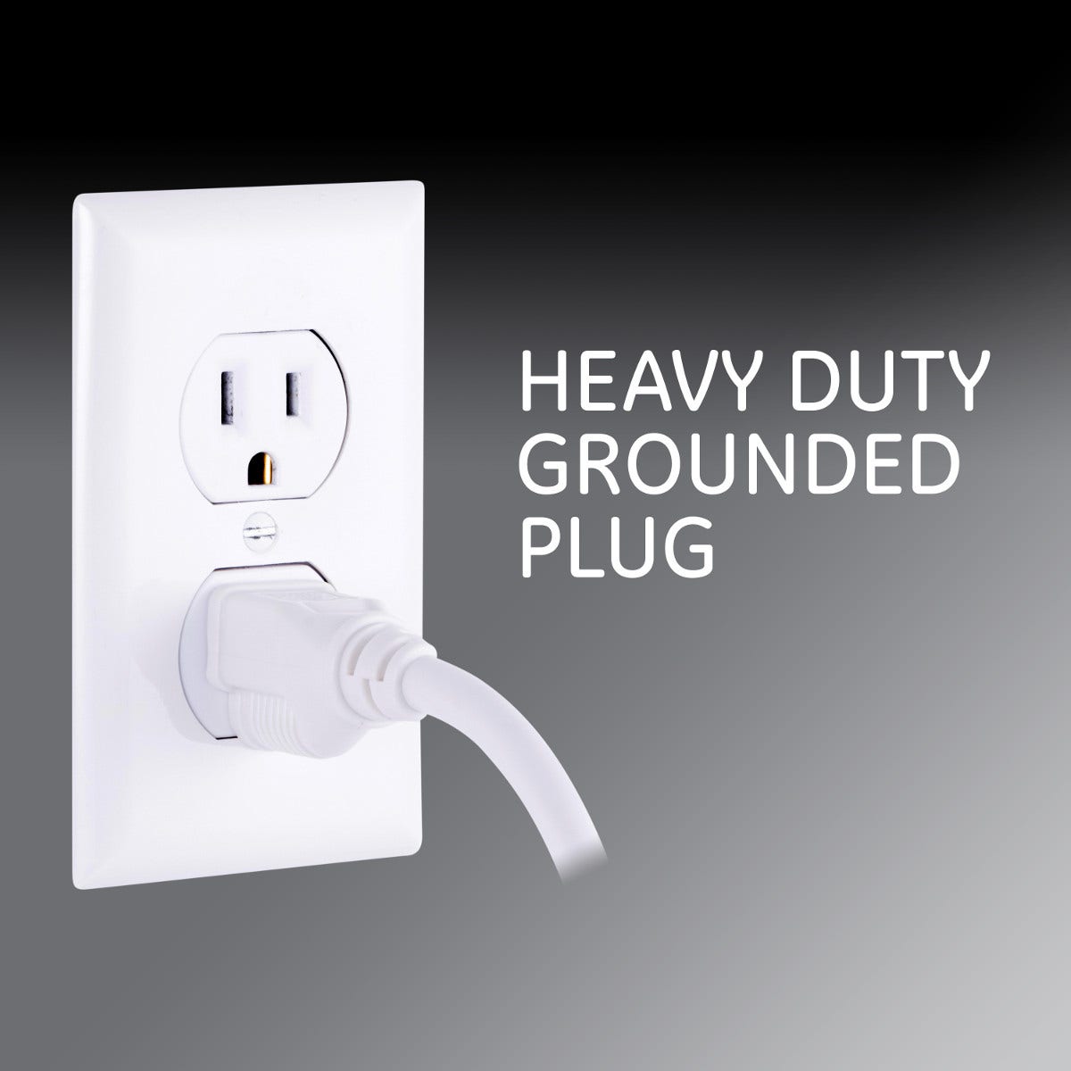 GE 6-Outlet 2ft. Power Strip, 2 Pack, White