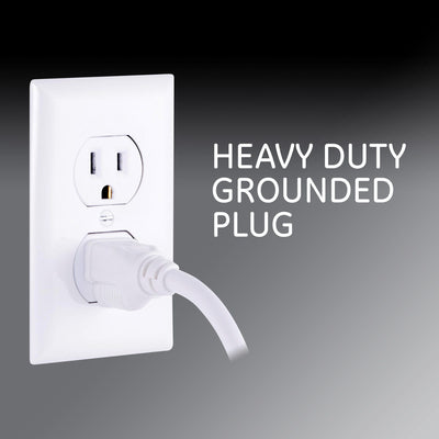 GE 6-Outlet 2ft. Power Strip, 2 Pack, White