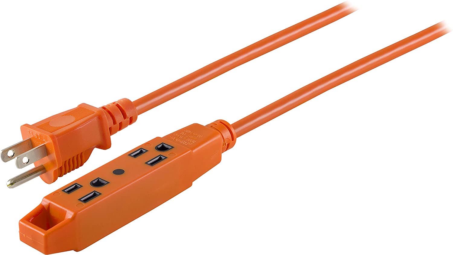 UltraPro 3-Outlet 9ft. Heavy Duty Indoor/Outdoor Extension Cord, Orange