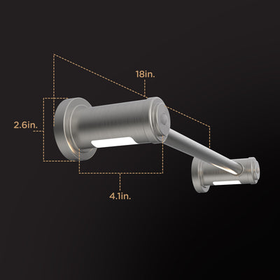 Enbrighten LED Motion Sensing Towel Bar Light, Brushed Nickel