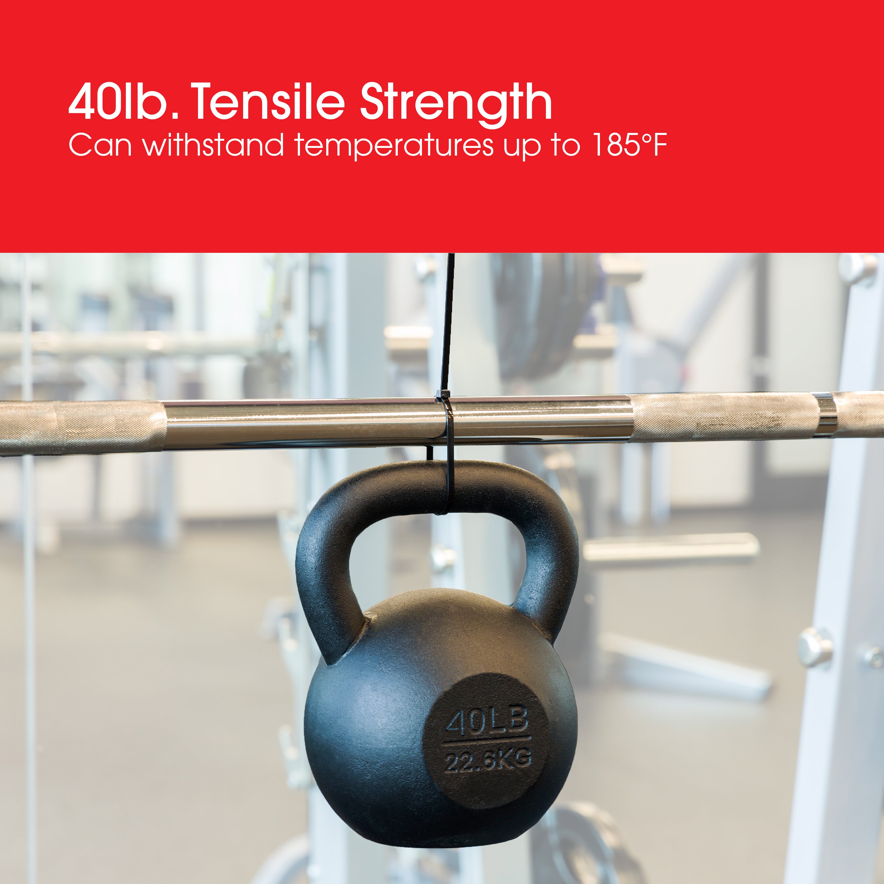 Power Gear Plastic Cable Ties, Clear, 8in, 100pk